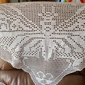Elegant Crochet Lace Butterfly Shawl